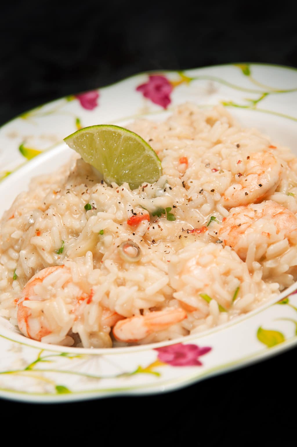 rice with shrimp and milk coconut 