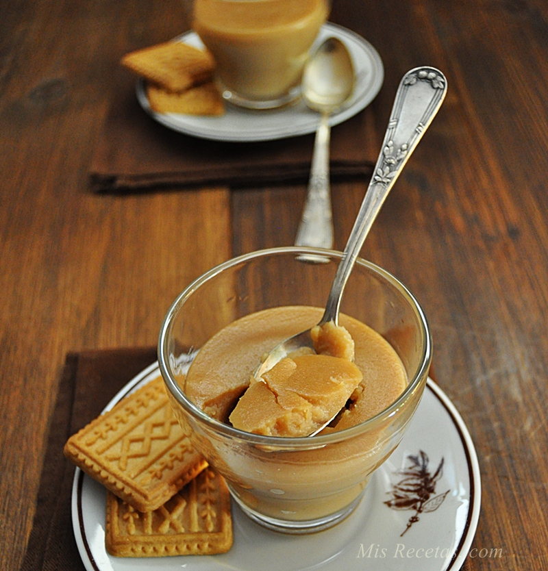 Cups of cookies and caramel