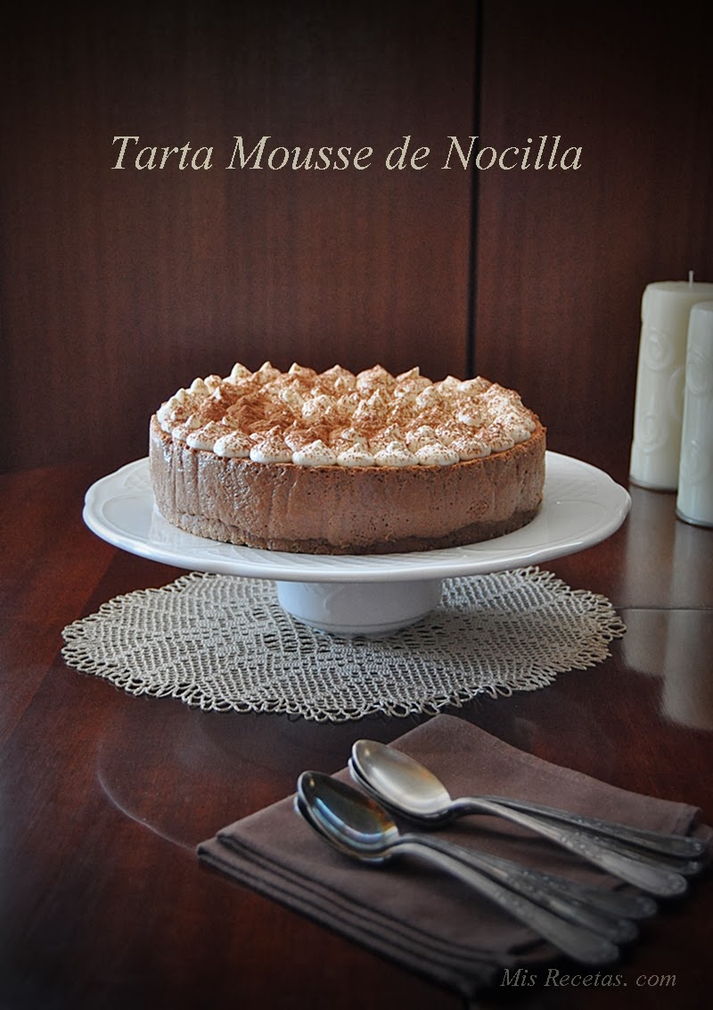 Nocilla mousse cake